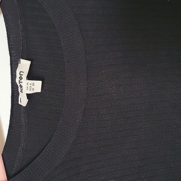KOTON Long Sleeve Ribbed Top XL - Picture 2 of 4